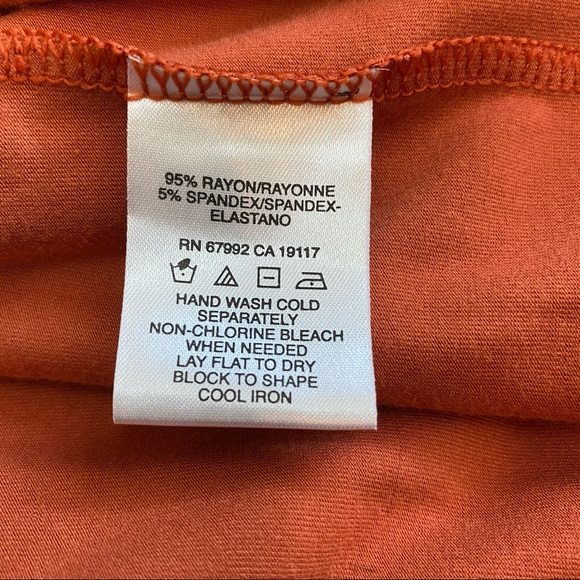 Sigrid Olsen Sport Turtleneck Rust Long-sleeve Top - Picture 6 of 10